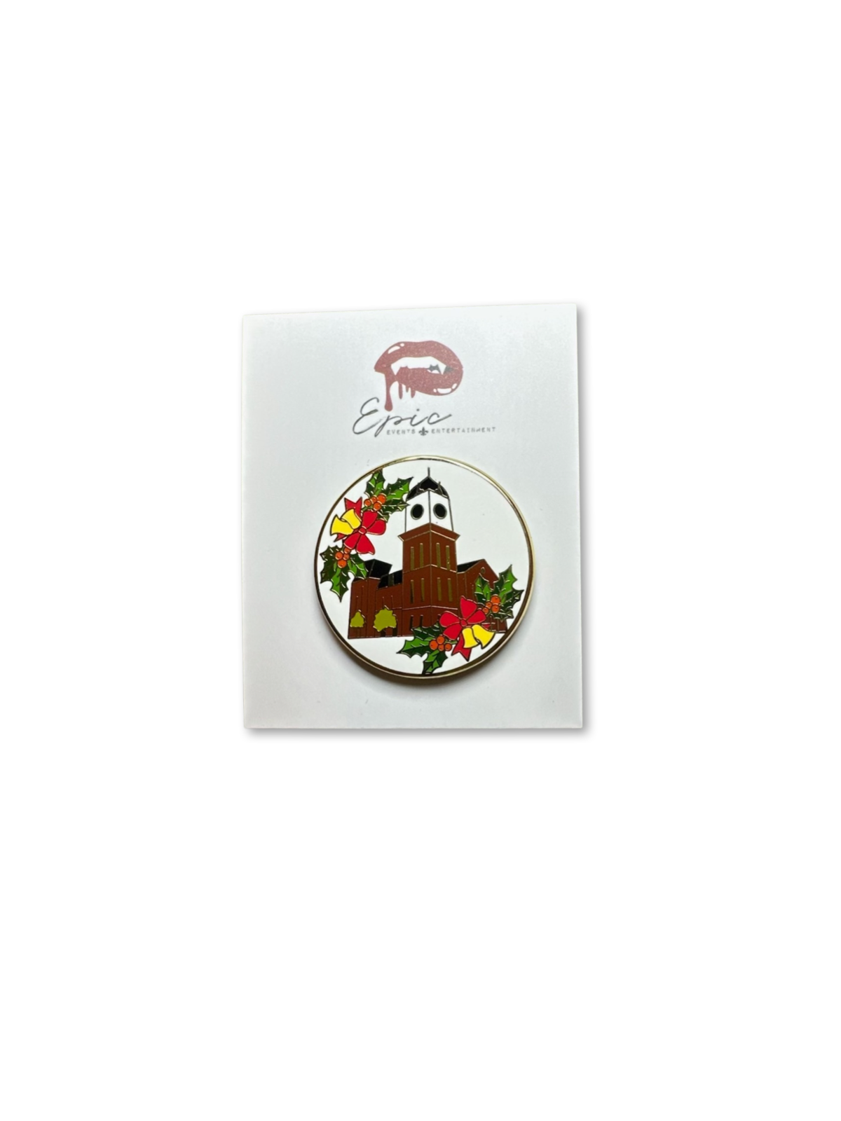 Festive Clocktower Pin